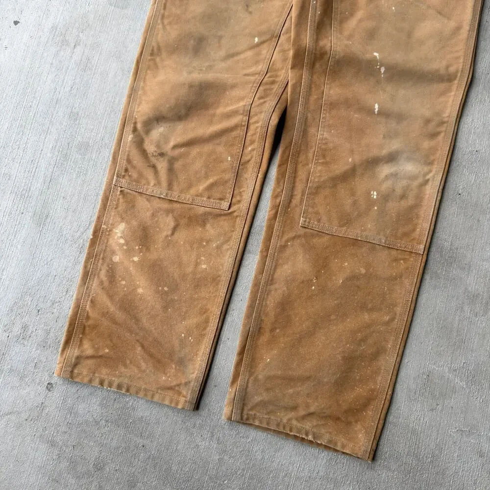 Carhartt brown double knee work wear carpenter pants - Picture 2 of 6